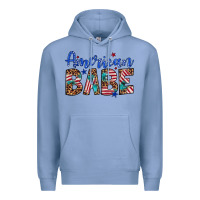Colony Blue american babe Premium Hoodie - Artiststas