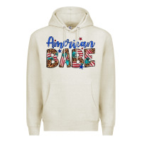 Oatmeal Heather american babe Premium Hoodie - Artiststas
