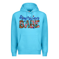 Ocean Blue american babe Premium Hoodie - Artiststas