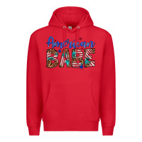 Red american babe Premium Hoodie - Artiststas
