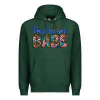 Sports Green american babe Premium Hoodie - Artiststas