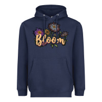 Navy bloom Heavyweight Hoodie - JahusDesignShop