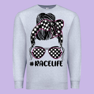 Race Life Premium Sweatshirt Designed By Jahusdesignshop