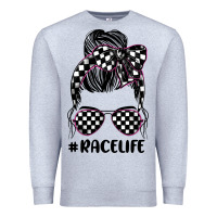 Heather Grey race life Premium Sweatshirt - JahusDesignShop