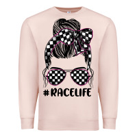 Pale Pink race life Premium Sweatshirt - JahusDesignShop