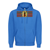 True Royal lady of Guadalupe  sunflower Zipper Hoodie - JahusDesignShop
