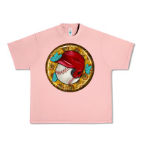 Salmon baseball with sunflower round earrings Urban Heavy Tee - BundleAndBundleShop