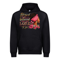Black Blessed is she who has believed afro woman Urban Hoodie - RanaPortraitStore