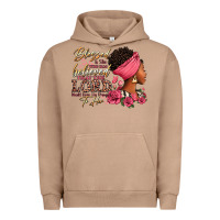 Pigment Burro Blessed is she who has believed afro woman Urban Hoodie - RanaPortraitStore