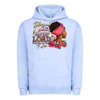 Pigment Grape Ice Blessed is she who has believed afro woman Urban Hoodie - RanaPortraitStore