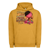 Pigment Peanut Butter Blessed is she who has believed afro woman Urban Hoodie - RanaPortraitStore