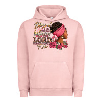 Pigment Salmon Blessed is she who has believed afro woman Urban Hoodie - RanaPortraitStore