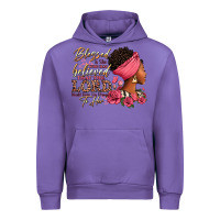 Tulip Blessed is she who has believed afro woman Urban Hoodie - RanaPortraitStore
