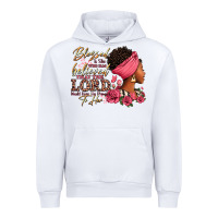 White Blessed is she who has believed afro woman Urban Hoodie - RanaPortraitStore