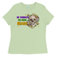 Matcha On tuesdays we wear beads skull Ladies Tee - FaDigitalArtStudio
