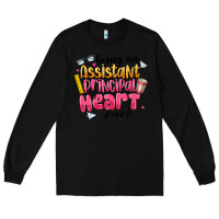 Black Being an Assistant Principal is Heart Work Long Sleeve Tee - CowhideDigitalArt