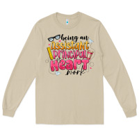 Mushroom Being an Assistant Principal is Heart Work Long Sleeve Tee - CowhideDigitalArt