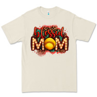 Bone blessed softball mom lightbulb letters Premium Tee - OliviaCreatesArt