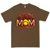 Cacao blessed softball mom lightbulb letters Premium Tee - OliviaCreatesArt