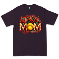 Plum blessed softball mom lightbulb letters Premium Tee - OliviaCreatesArt