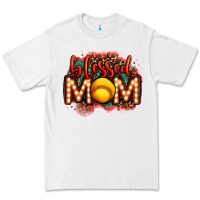 White blessed softball mom lightbulb letters Premium Tee - OliviaCreatesArt