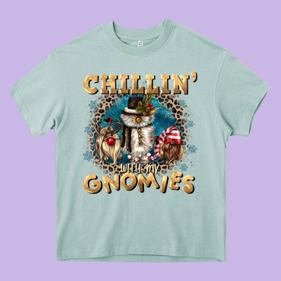 Chillin With My Gnomies Heavy Core Tee Designed By Cowgirlartshop