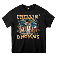 Black chillin with my gnomies Heavy Core Tee - CowGirlArtShop