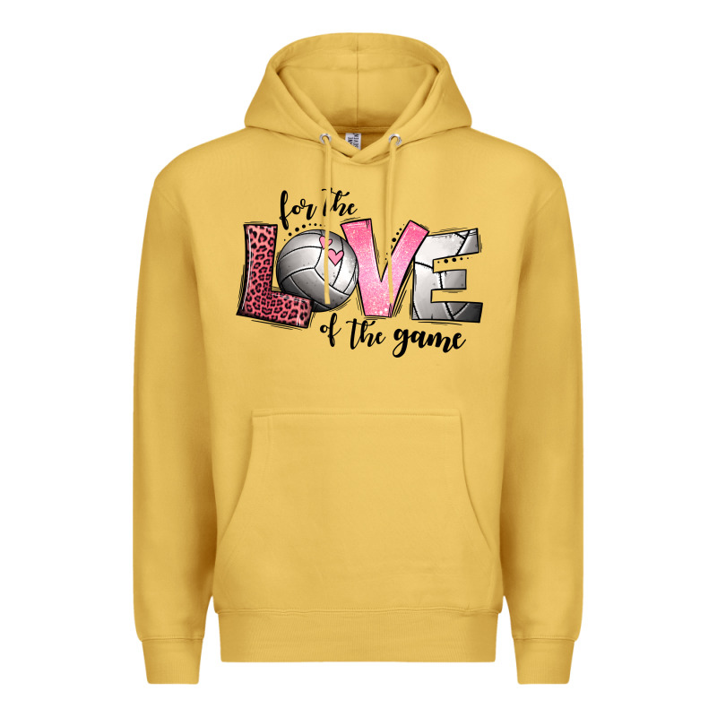 For The Love Of The Game Volleyball Premium Hoodie by Jasminsmagicworld | Teevron