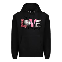 Black for the love of the game volleyball Premium Hoodie - Jasminsmagicworld