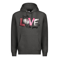 Charcoal Heather for the love of the game volleyball Premium Hoodie - Jasminsmagicworld