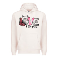 Pale Pink for the love of the game volleyball Premium Hoodie - Jasminsmagicworld
