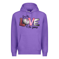 Purple for the love of the game volleyball Premium Hoodie - Jasminsmagicworld