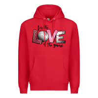 Red for the love of the game volleyball Premium Hoodie - Jasminsmagicworld