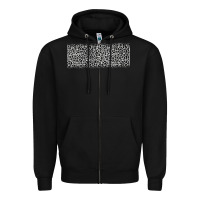 Black grey leopard Zipper Hoodie - JahusDesignShop