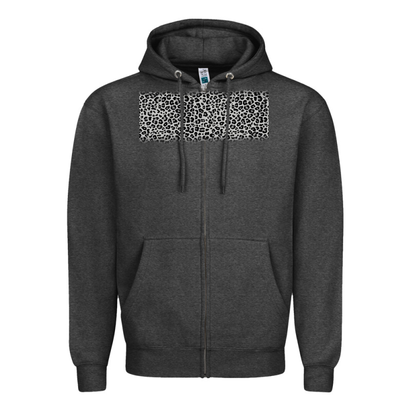 Grey Leopard Zipper Hoodie by JahusDesignShop | Teevron