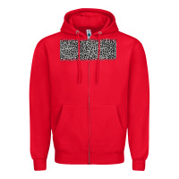 Red grey leopard Zipper Hoodie - JahusDesignShop