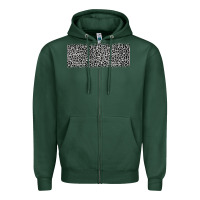 Sports Green grey leopard Zipper Hoodie - JahusDesignShop