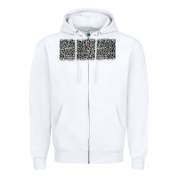 White grey leopard Zipper Hoodie - JahusDesignShop