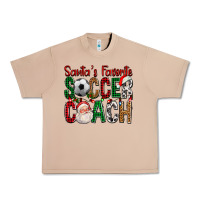 Burro Santa's Favorite Soccer Coach For Christmas Urban Heavy Tee - FaDigitalArtStudio