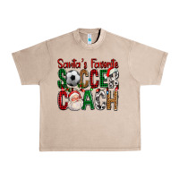 French Oak Santa's Favorite Soccer Coach For Christmas Urban Heavy Tee - FaDigitalArtStudio