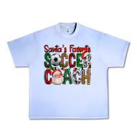 Grape Ice Santa's Favorite Soccer Coach For Christmas Urban Heavy Tee - FaDigitalArtStudio