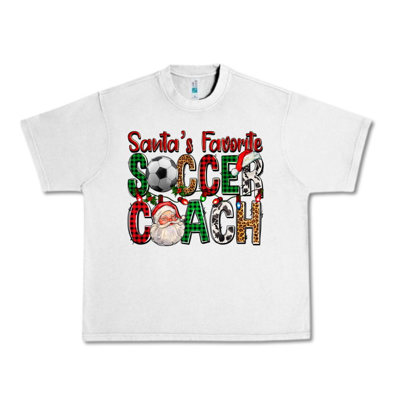 Santa's Favorite Soccer Coach For Christmas Urban Heavy Tee by FaDigitalArtStudio | Teevron