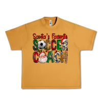 Peanut Butter Santa's Favorite Soccer Coach For Christmas Urban Heavy Tee - FaDigitalArtStudio