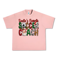 Salmon Santa's Favorite Soccer Coach For Christmas Urban Heavy Tee - FaDigitalArtStudio