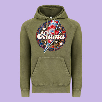 Western Mama Patriotic 4th Of July Vintage Hoodie Designed By Lillyallendesigns