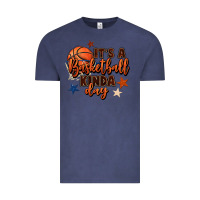 Vintage Denim it's a basketball kinda day Vintage Tee - FaDigitalArtStudio