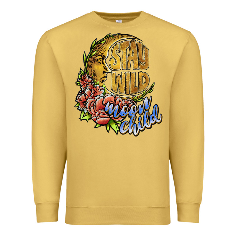 Stay Wild Moon Child Premium Sweatshirt by JahusDesignShop | Teevron