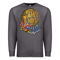 Charcoal Heather stay wild moon child Premium Sweatshirt - JahusDesignShop