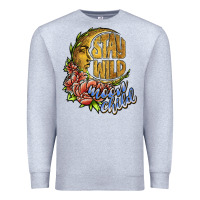 Heather Grey stay wild moon child Premium Sweatshirt - JahusDesignShop