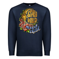 Navy stay wild moon child Premium Sweatshirt - JahusDesignShop